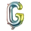 Folieballon G - regenboog metallic - 30 cm