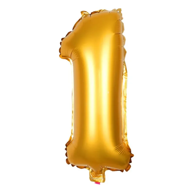 Folieballon XL - cijfer 1 - 60 cm