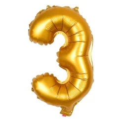 Folieballon XL - cijfer 3 - 60 cm