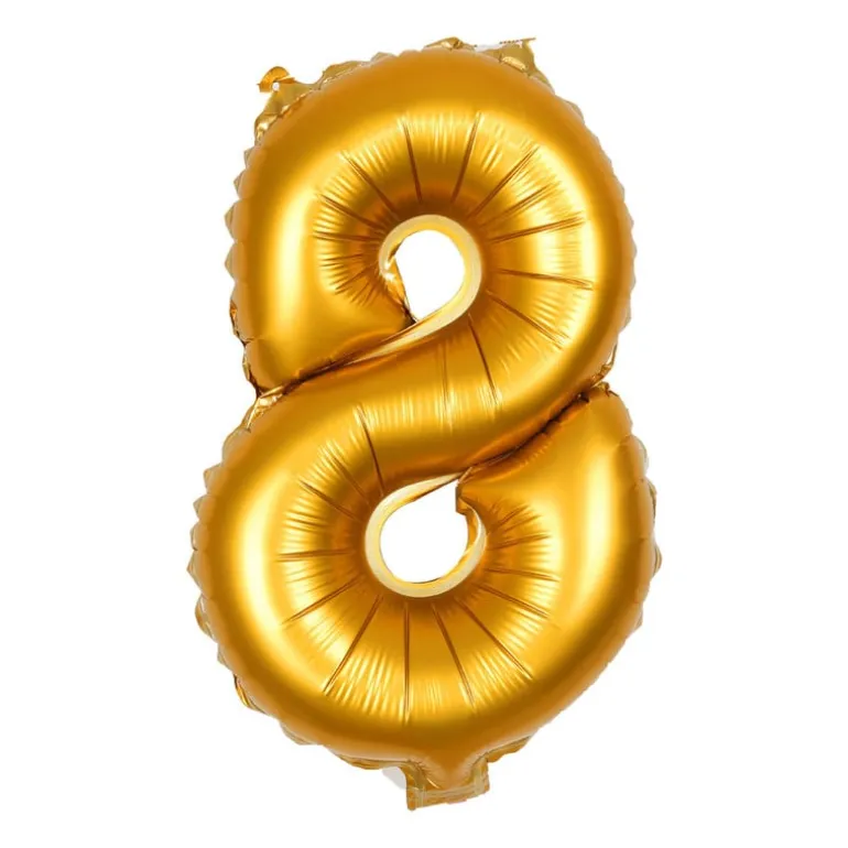 Folieballon XL - cijfer 8 - 60 cm