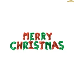 Folieballonnen merry christmas - 45 cm - diverse varianten
