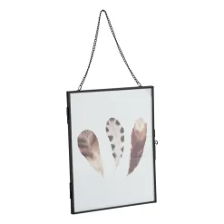 Fotolijst aan ketting - zwart - 18x23 cm