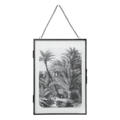 Fotolijst aan ketting staand – zwart - 21x30 cm