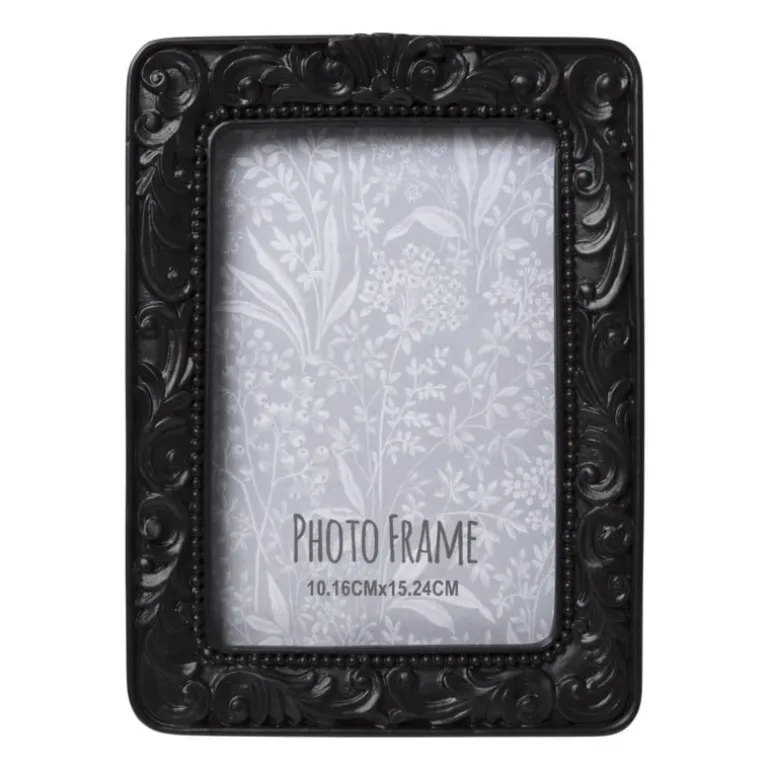 Fotolijst barok - zwart - 10x15 cm