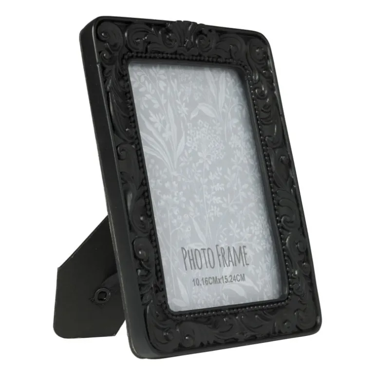 Fotolijst barok - zwart - 10x15 cm