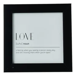 Fotolijst basic - zwart - 10x10 cm