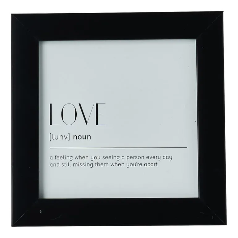 Fotolijst basic - zwart - 10x10 cm