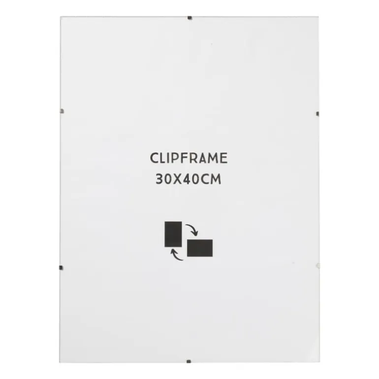 Fotolijst clip frame - glas - 30x40 cm