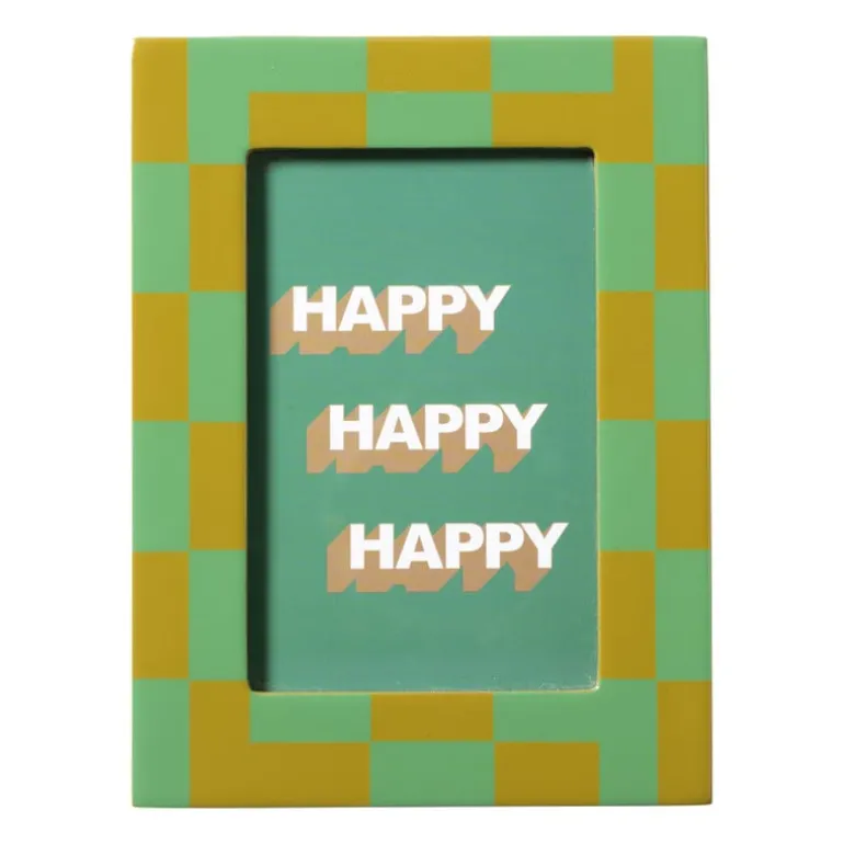 Fotolijst grafisch - groen/geel -10x15 cm