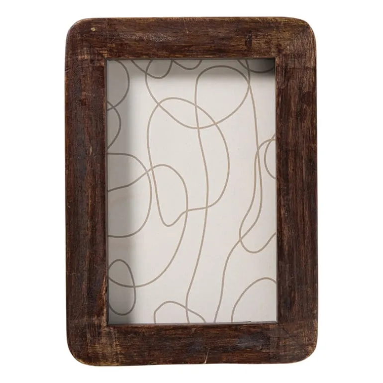Fotolijst hout klein - bruin - 10x15 cm