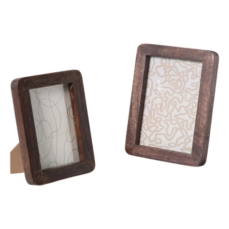 Fotolijst hout klein - bruin - 10x15 cm