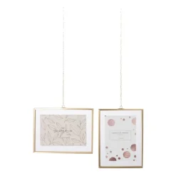 Fotolijst met ketting - 20x15x1 cm - goudkleurig