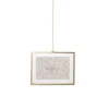 Fotolijst met ketting - 15x20x1 cm - goudkleurig