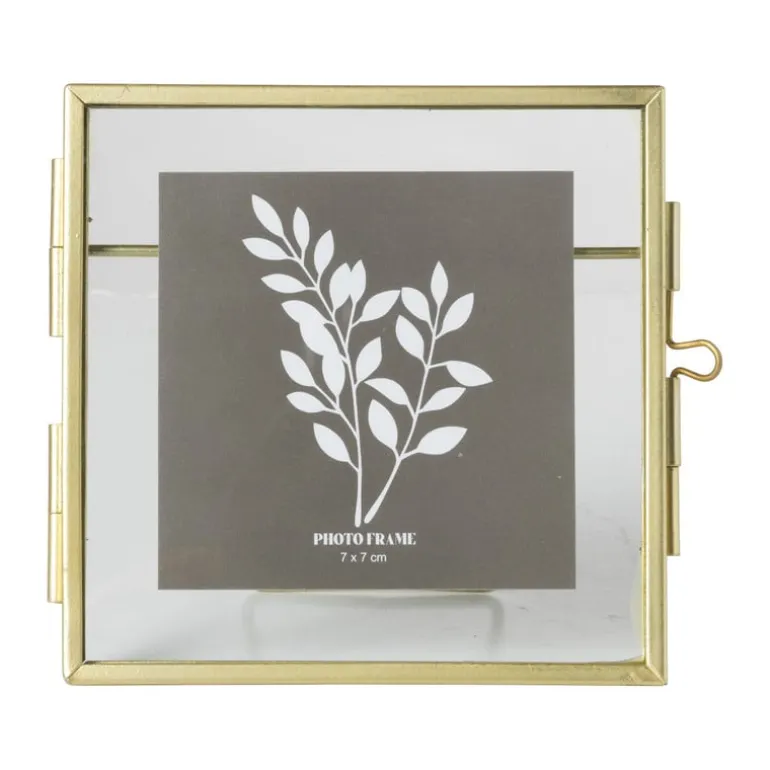 Fotolijst mini - goudkleurig - 10x10 cm