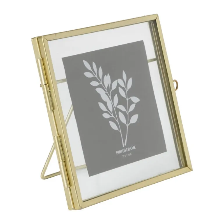 Fotolijst mini - goudkleurig - 10x10 cm