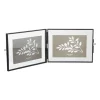Fotolijst tweeluik - zwart - 15x20x2 cm