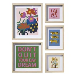 Fotolijsten set met posters - set van 5