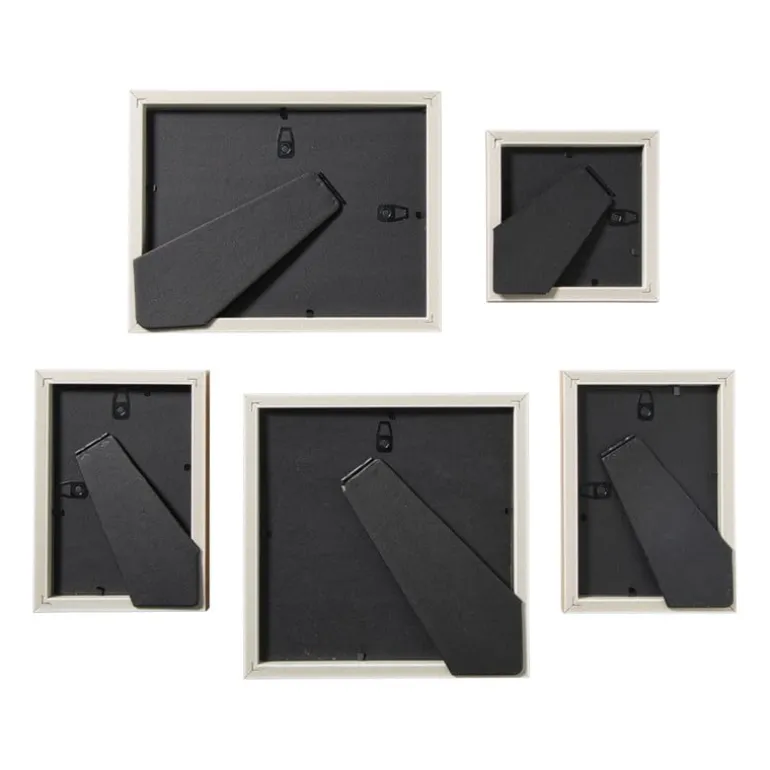 Fotolijstjes - hout - set van 5