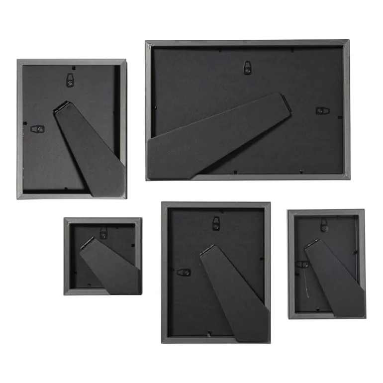 Fotolijstjes - zwart - set van 5