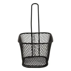 Frituurmandje - zwart - 10.5x8.5x6.5 cm