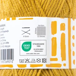 Garen acryl - geel - 100 gram - 240 meter