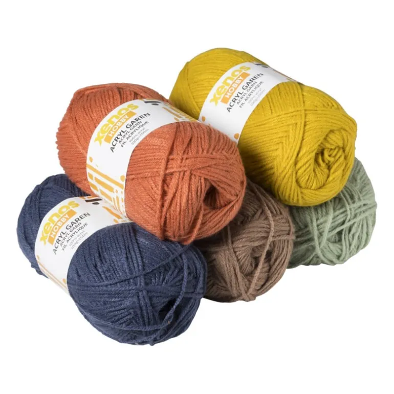 Garen acryl - okergeel - 100 meter