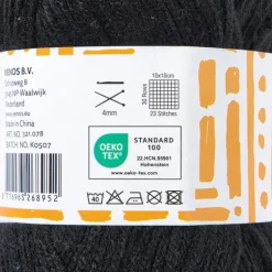 Garen acryl - zwart - 100 gram - 240 meter