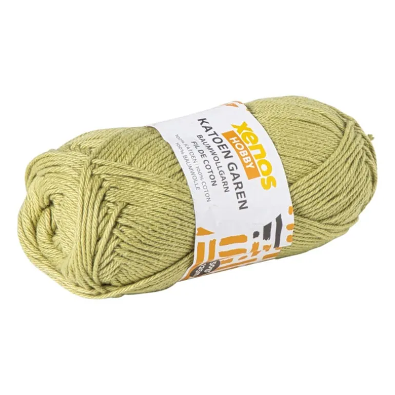 Garen katoen - lichtgroen - 50 gram - 125 meter