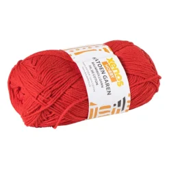 Garen katoen - rood - 50 gram -125 meter