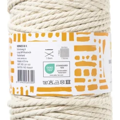 Garen macramé - bruin - 500 gram - 100 meter