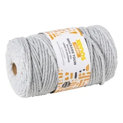 Garen macramé - grijs - 500 gram - 100 meter