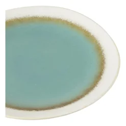 Gebaksbordje Roots - turquoise - ø18x2.2 cm