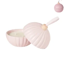 Geurkaars kerstbal - diverse varianten - ø13x12 cm