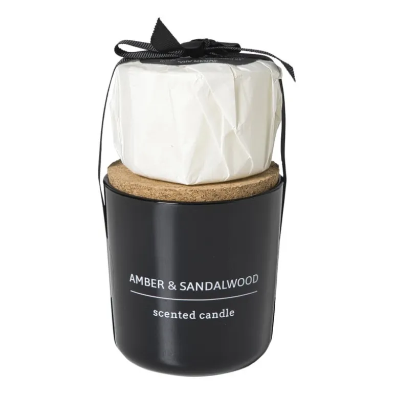 Geurkaars met refill - amber & sandalwood