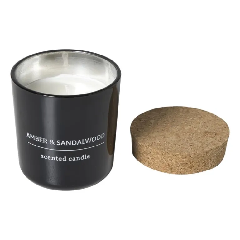 Geurkaars met refill - amber & sandalwood