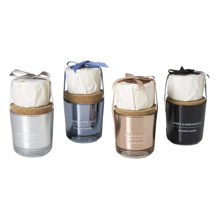 Geurkaars met refill - amber & sandalwood