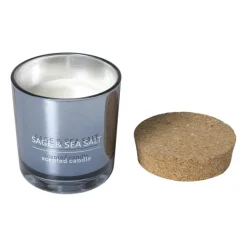 Geurkaars met refill - salie & zeezout