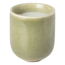 Geurkaars rose amberwood - groen - ø8.2x9.3 cm