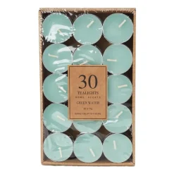 Geurtheelichten - green water - set van 30