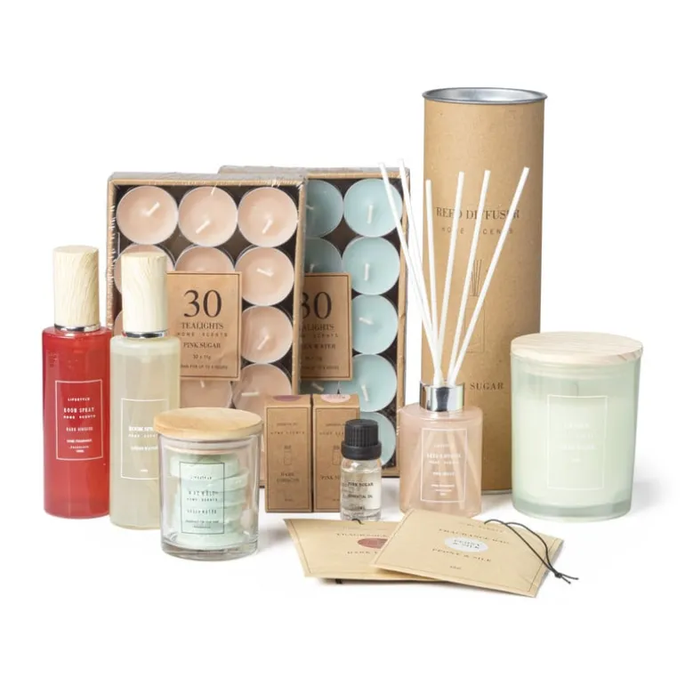 Geurtheelichten - green water - set van 30