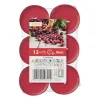 Geurwaxinelichten - cranberry - set van 12
