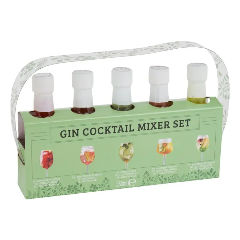Gin cocktail mixer set - 5 smaken