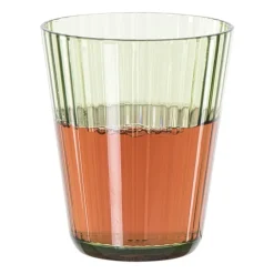 Glas streep - groen - 300 ml