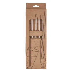 Glazen rietjes - 4 stuks