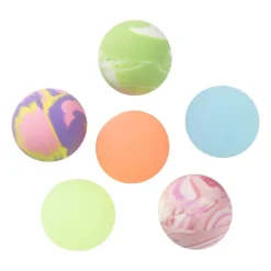 Glow in the dark stuiterbal - set van 6 - diverse varianten