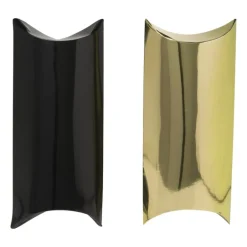 Gondeldoosjes - zwart/goud - set van 2