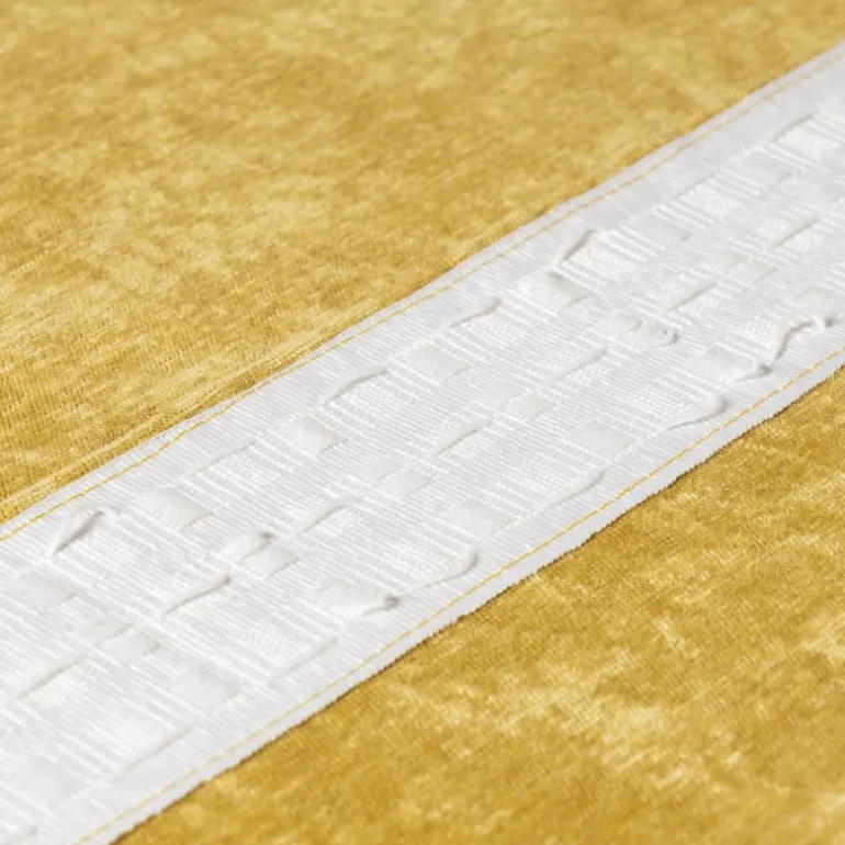 Gordijn chenille - geel - 140x250 cm