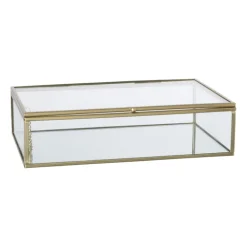 Gouden box - rechthoekig - 23x14x5,5 cm