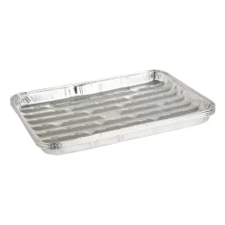 Grillschalen zilver - set van 4 - 34x23x4 cm