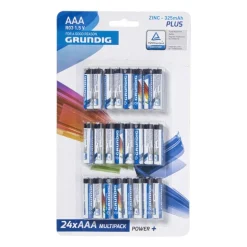 Grundig power+ batterijen - AAA - 24-pack